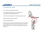 Предварительный просмотр 5 страницы JUKI MO-735 Dealer Training Manual