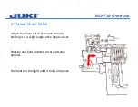 Предварительный просмотр 11 страницы JUKI MO-735 Dealer Training Manual