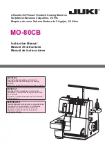 Предварительный просмотр 1 страницы JUKI MO-80CB Instruction Manual