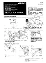 Preview for 5 page of JUKI MOJ 2500N series Instruction Manual