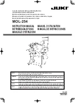 JUKI MOL-254 Manual preview