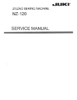 JUKI NZ-120 Service Manual предпросмотр