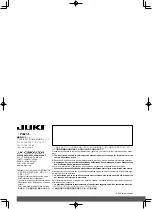 Предварительный просмотр 124 страницы JUKI PLC-1710 Instruction Manual