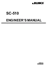 JUKI SC-510 Engineer'S Manual preview