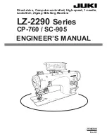 Предварительный просмотр 1 страницы JUKI SC-905 Manual Manual