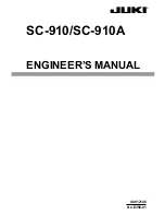 Предварительный просмотр 1 страницы JUKI SC-910 Engineer'S Manual