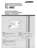 JUKI TL-98E Insrtuction Manual предпросмотр