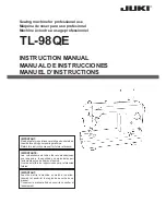 Preview for 1 page of JUKI TL-98QE Instruction Manual