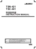 JUKI TSC-441 Instruction Manual preview