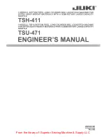 JUKI TSH-411 Engineer'S Manual предпросмотр