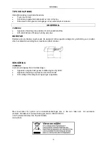 Предварительный просмотр 8 страницы Jula 010-131 Operating Instructions Manual