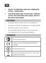 Предварительный просмотр 12 страницы Jula 019029 Operating Instructions Manual