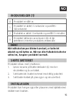 Предварительный просмотр 15 страницы Jula 019029 Operating Instructions Manual