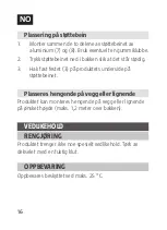 Preview for 16 page of Jula 019029 Operating Instructions Manual