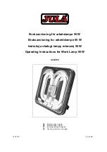 Предварительный просмотр 1 страницы Jula 424-583 Operating Instructions Manual