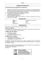 Предварительный просмотр 2 страницы Jula 425-054 Operating Instructions Manual