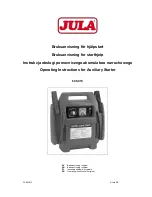 Preview for 1 page of Jula 608-010 Operating Instructions Manual