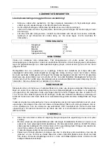 Предварительный просмотр 2 страницы Jula 751-025 Operating Instructions Manual