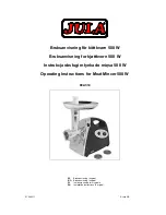 Preview for 1 page of Jula 802-314 Operating Instructions Manual