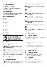 Preview for 8 page of Jula CUR AQUA 003843 Operating Instructions Manual