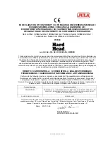 Preview for 2 page of Jula Hard Head 018984 Operating Instructions Manual