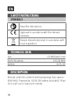 Preview for 14 page of Jula Hard Head 018984 Operating Instructions Manual