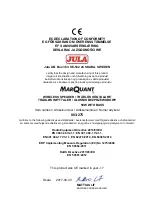 Preview for 3 page of Jula MARQUANT 003-275 Operating Instructions Manual