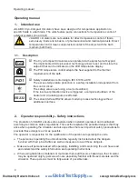 Preview for 4 page of Julabo 9400330 Operating Manual