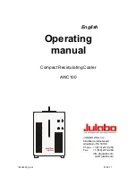 Julabo AWC100 Operating Instructions Manual preview