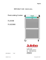 Preview for 1 page of Julabo FL20006 Operating Manual