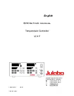 Preview for 1 page of Julabo LC4 F Operating Manual