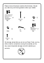 Предварительный просмотр 3 страницы Julian Bowen Limited AST201 Assembly Instructions Manual