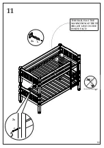 Предварительный просмотр 11 страницы Julian Bowen Limited Chunky Bunk Bed Assembly Instructions Manual