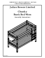 Предварительный просмотр 1 страницы Julian Bowen Limited Chunky Assembly Instructions Manual