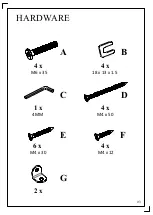 Предварительный просмотр 3 страницы Julian Bowen Limited Cotswold COT108 Assembly Instructions Manual