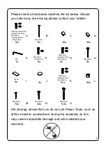 Предварительный просмотр 3 страницы Julian Bowen Limited FUL003 Assembly Instructions Manual