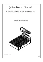 Julian Bowen Limited GENEVA Assembly Instruction Manual предпросмотр