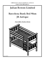 Preview for 1 page of Julian Bowen Limited JB Antique Barcelona BAR008 Assembly Instructions Manual