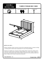 Preview for 1 page of Julian Bowen Limited LAN001 Assembly Instructions Manual