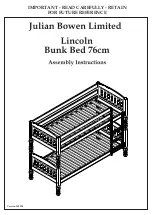 Julian Bowen Limited Lincoln UP10119 Assembly Instructions Manual предпросмотр