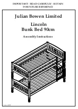 Julian Bowen Limited Lincoln Assembly Instructions Manual предпросмотр