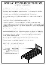 Предварительный просмотр 2 страницы Julian Bowen Limited Luna LUN001 Assembly Instructions Manual