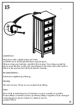 Предварительный просмотр 12 страницы Julian Bowen Limited Maine MAI004 Assembly Instructions Manual