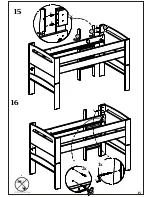 Предварительный просмотр 15 страницы Julian Bowen Limited Pluto Midsleeper Assembly Instructions Manual