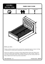 Julian Bowen Limited RAV001 Assembly Instructions Manual предпросмотр