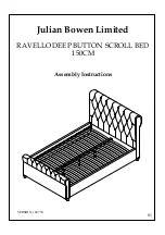 Julian Bowen Limited RAVELLO DEEP BUTTON SCROLL BED Assembly Instructions Manual предпросмотр