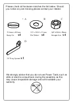 Preview for 3 page of Julian Bowen Limited Round Glass CHE101 Assembly Instructions Manual