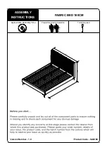 Julian Bowen Limited SAN106 Assembly Instructions Manual предпросмотр