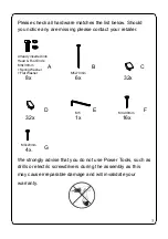 Предварительный просмотр 3 страницы Julian Bowen Limited SAN106 Assembly Instructions Manual