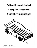 Julian Bowen Limited Scorpion Racer Bed Assembly Instructions Manual предпросмотр